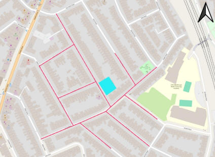 A plan used in a parking survey